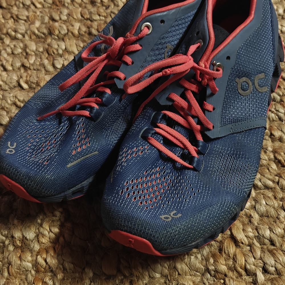 On Running Women's Athletic Shoes - Blue and Red